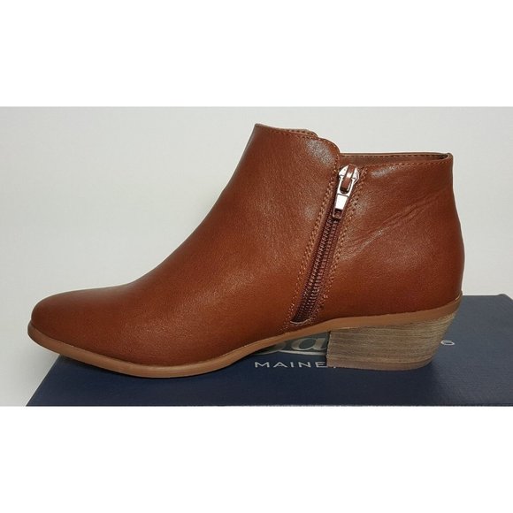 WOMEN'S G. H. BASS SHOES SIZE 6 NINA BOOTIES WHISKEY COLOR NEW/BOX - Picture 3 of 12